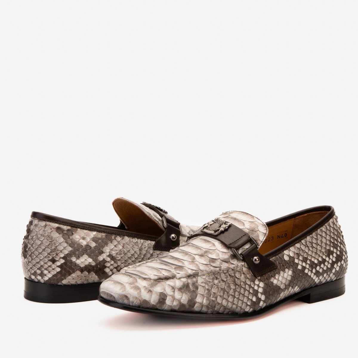 The Boss Pyth Naturel White Color Bit Loafer Men Shoe - TLW Shoes