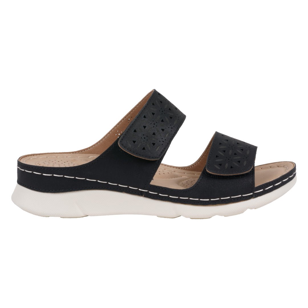 Women's Verna Velcro Flat Comfort Sandals - TLW Shoes