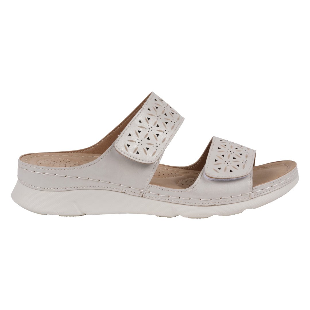Women's Verna Velcro Flat Comfort Sandals - TLW Shoes