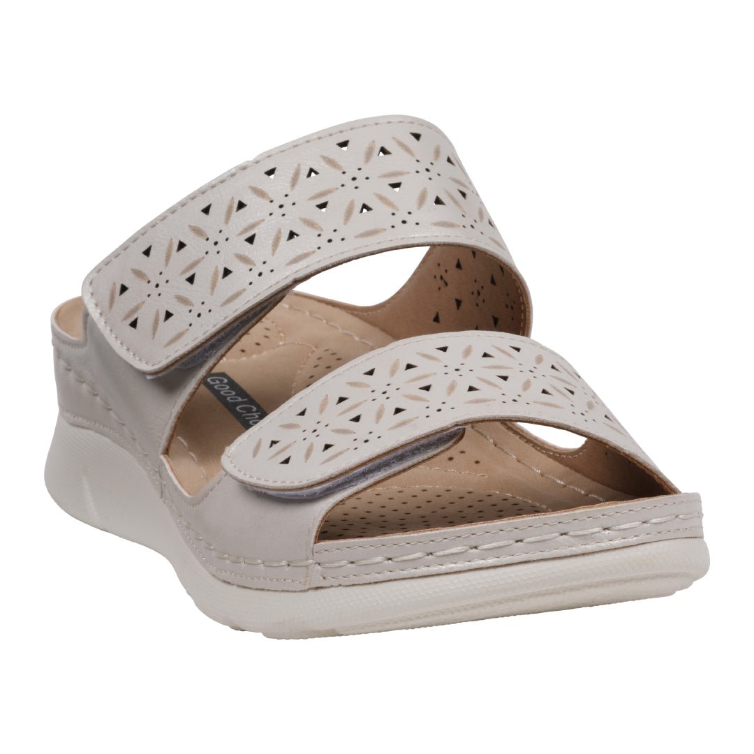 Women's Verna Velcro Flat Comfort Sandals - TLW Shoes