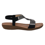 Women's Vianna Embellished Flat Sandals - TLW Shoes