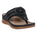 Women's Vickie Black Flower Thong Flat Comfort Sandals - TLW Shoes