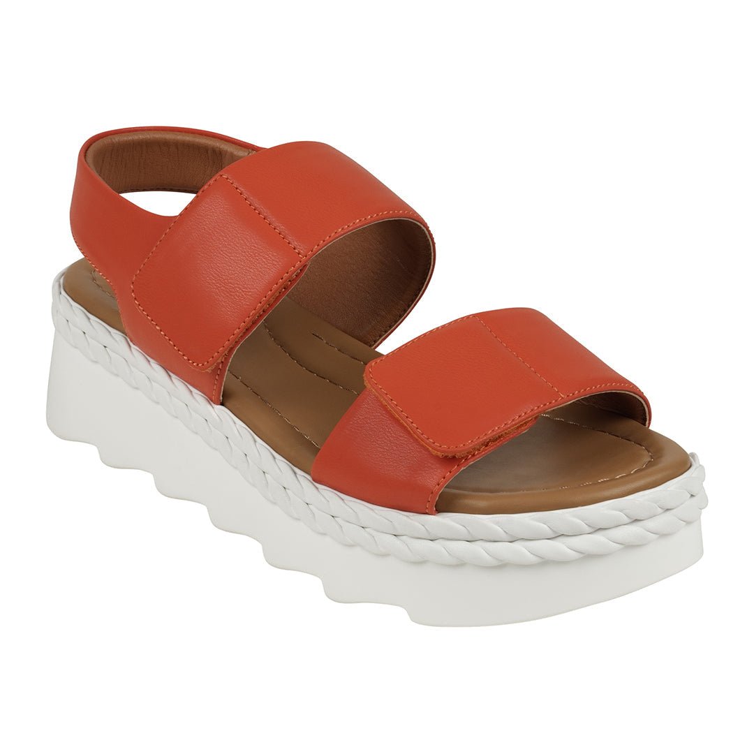 Vosa coral Double Band Velcro Platform Sandals - TLW Shoes