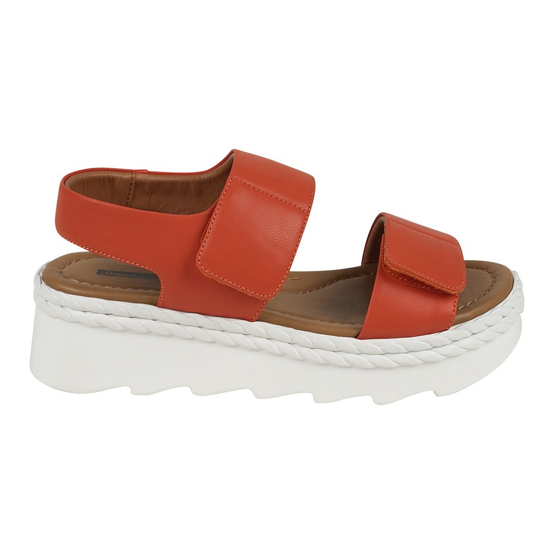 Vosa coral Double Band Velcro Platform Sandals - TLW Shoes