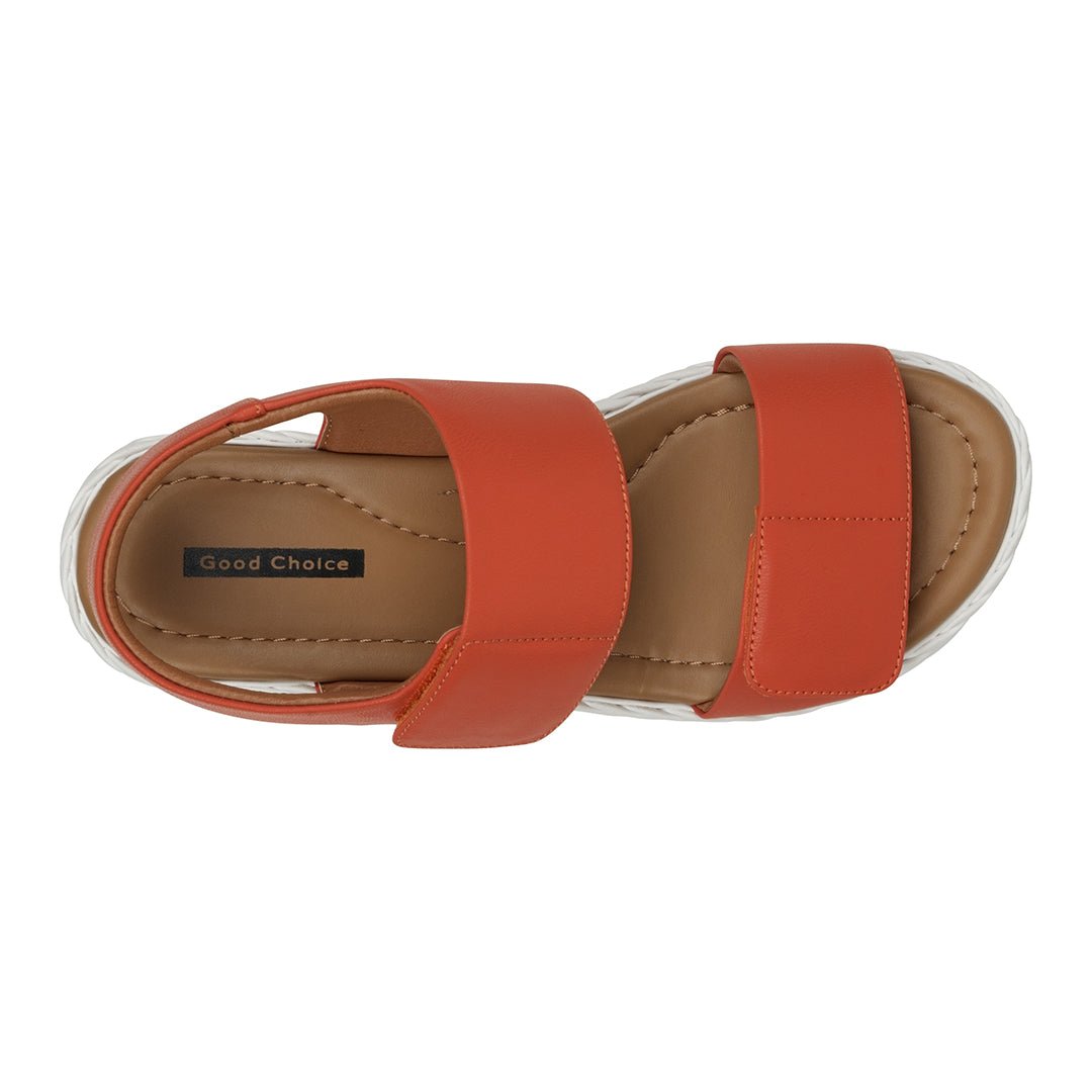 Vosa coral Double Band Velcro Platform Sandals - TLW Shoes