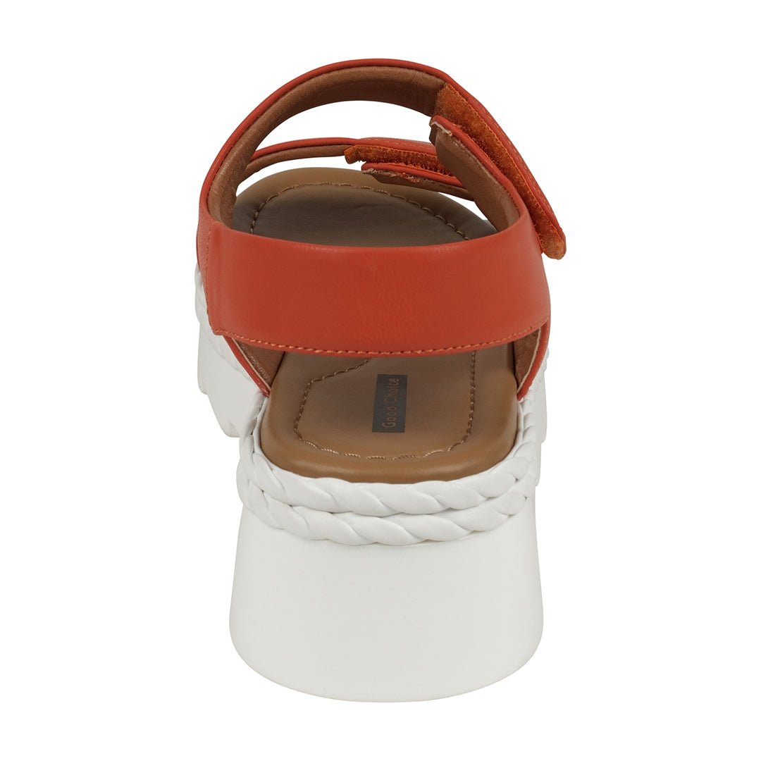Vosa coral Double Band Velcro Platform Sandals - TLW Shoes