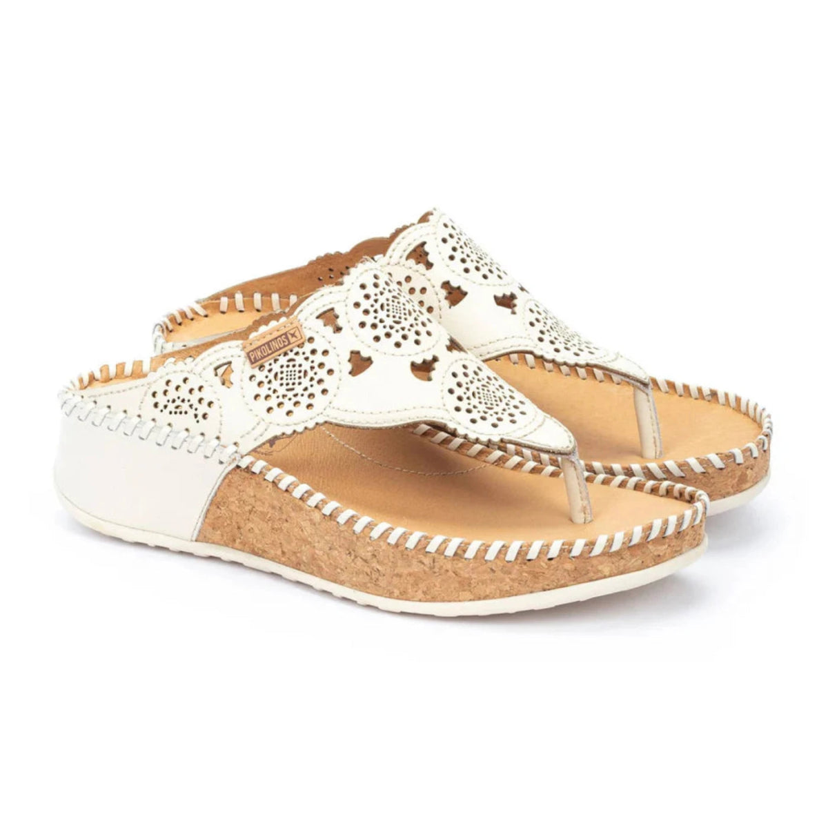 Pikolinos Marina W1c - 0745 Women's Wedge Sandals in Nata - TLW Shoes