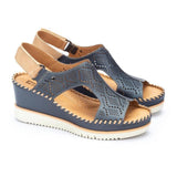 Pikolinos Aguadulce W3z - 1775cpc1 Women's Wedge Sandals in Blue - TLW Shoes