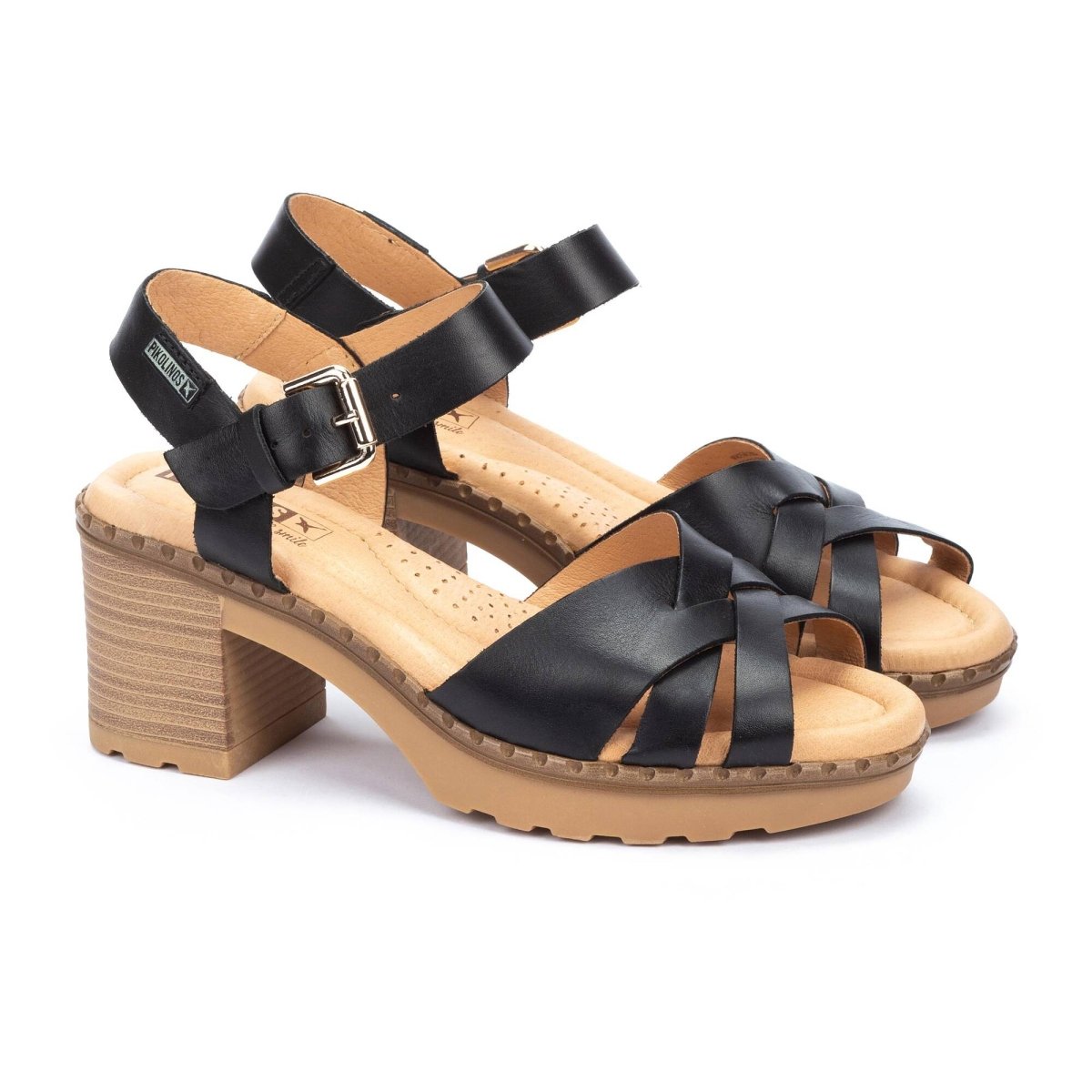 Pikolinos Canarias W8w - 1778st Women's Heeled Sandals in Black - TLW Shoes