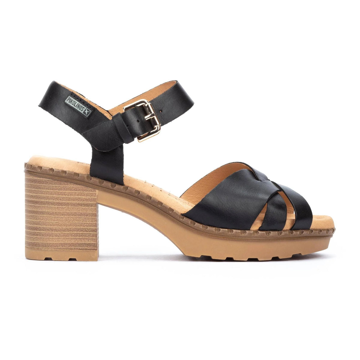 Pikolinos Canarias W8w - 1778st Women's Heeled Sandals in Black - TLW Shoes