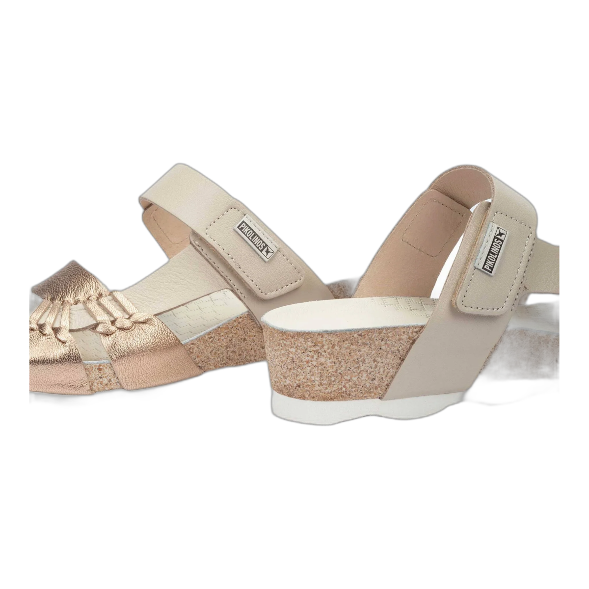 Pikolinos Mahon W9e - 0821clc1 Women's Wedge Sandals in Champagne - TLW Shoes