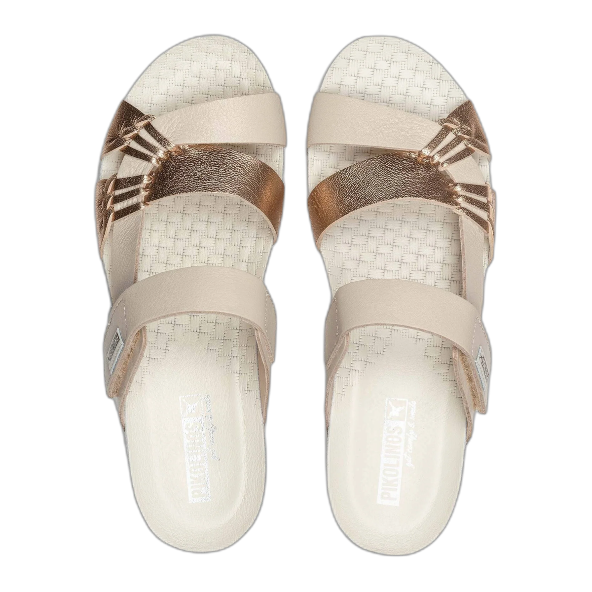 Pikolinos Mahon W9e - 0821clc1 Women's Wedge Sandals in Champagne - TLW Shoes