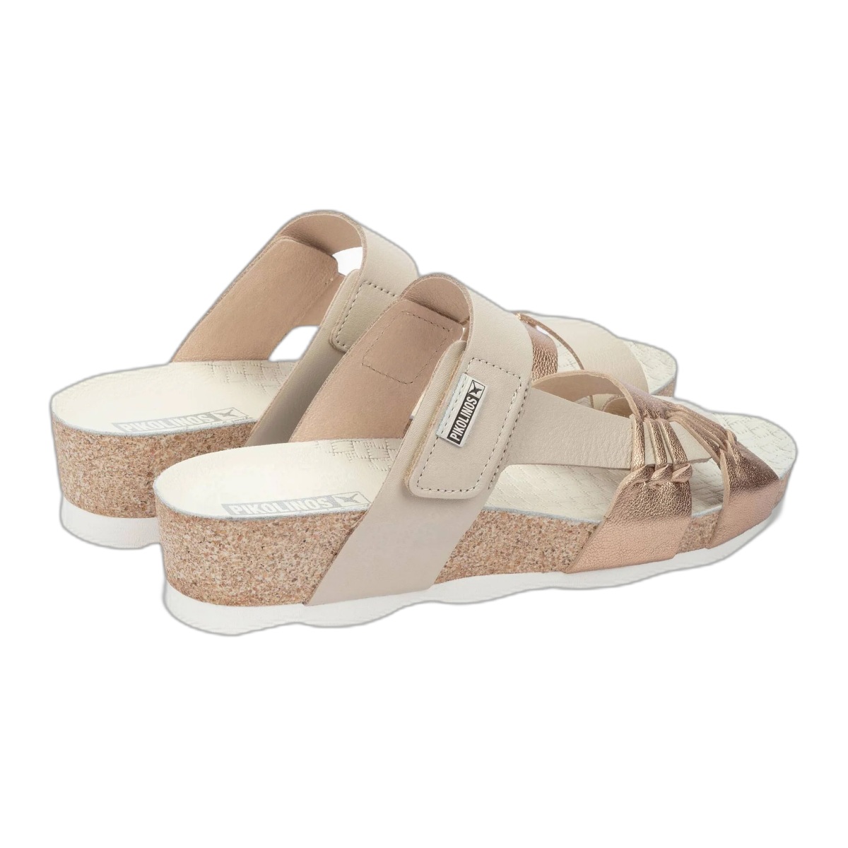 Pikolinos Mahon W9e - 0821clc1 Women's Wedge Sandals in Champagne - TLW Shoes