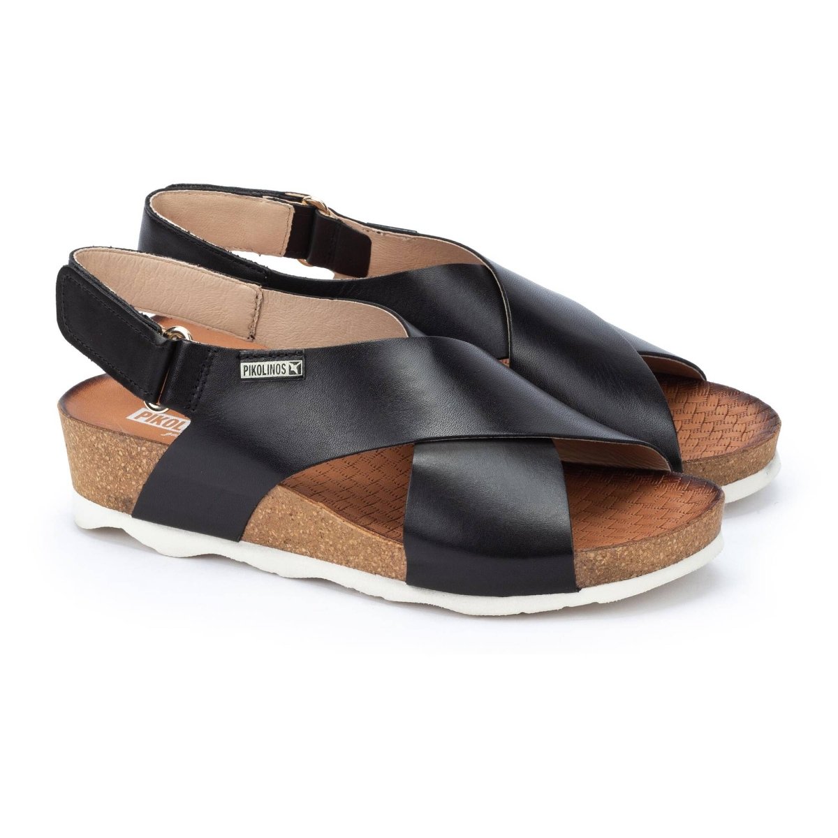 Pikolinos Mahon W9e - 0912 Women's Wedge Sandal In Black - TLW Shoes