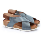 Pikolinos Mahon W9e - 0912 Women's Wedge Sandal In Denim - TLW Shoes