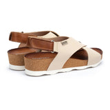 Pikolinos Mahon W9e - 0912clc1 Women's Wedge Sandal In Stone - TLW Shoes