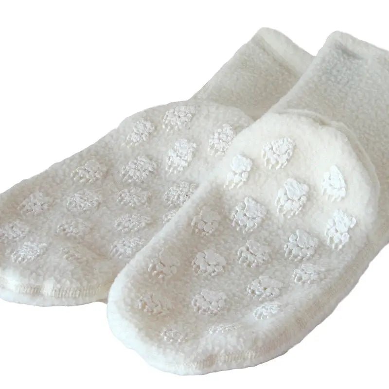 Polar Feet Supersoft Fleece Socks - Cream - TLW Shoes