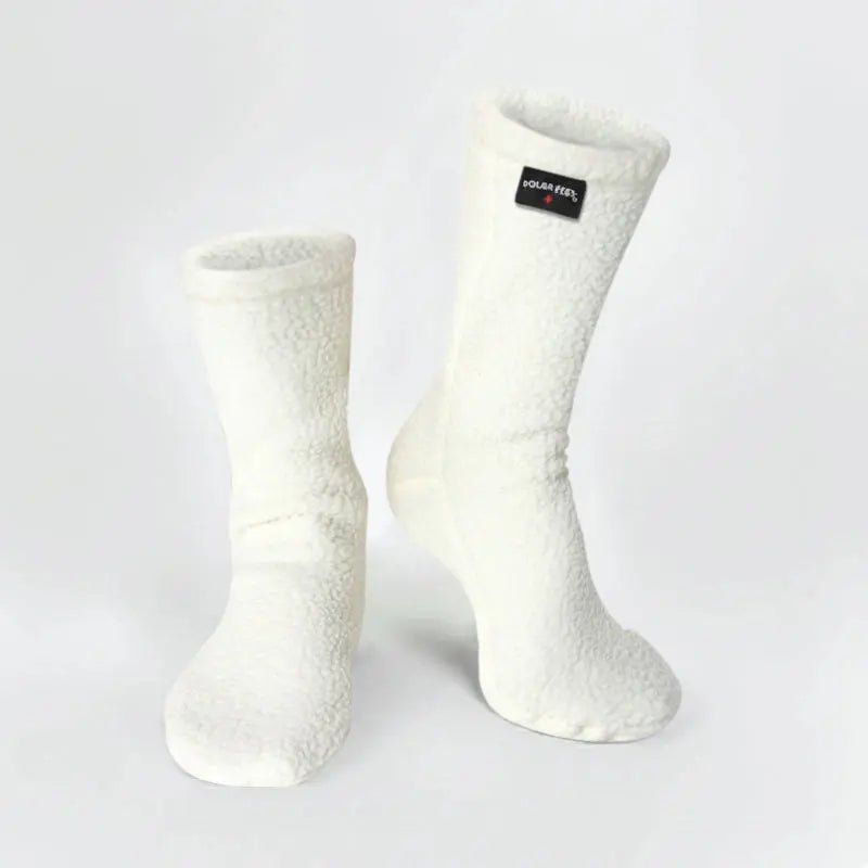 Polar Feet Supersoft Fleece Socks - Cream - TLW Shoes