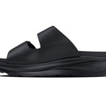CALTO - X1660 - 2 Inches Taller (Black Buckle) - Dual Adjustable Buckle Sandal - TLW Shoes