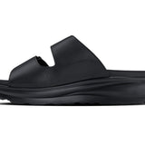 CALTO - X1660 - 2 Inches Taller (Black Buckle) - Dual Adjustable Buckle Sandal - TLW Shoes