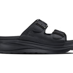 CALTO - X1660 - 2 Inches Taller (Black Buckle) - Dual Adjustable Buckle Sandal - TLW Shoes