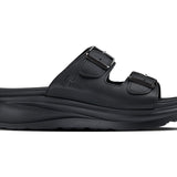 CALTO - X1660 - 2 Inches Taller (Black Buckle) - Dual Adjustable Buckle Sandal - TLW Shoes