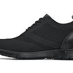 CALTO - X2211 - 2.4 Inches Taller (Black/Black Sole) - Lace Up Casual Walker - Lightweight - TLW Shoes