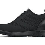 CALTO - X2211 - 2.4 Inches Taller (Black/Black Sole) - Lace Up Casual Walker - Lightweight - TLW Shoes