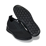 CALTO - X2211 - 2.4 Inches Taller (Black/Black Sole) - Lace Up Casual Walker - Lightweight - TLW Shoes