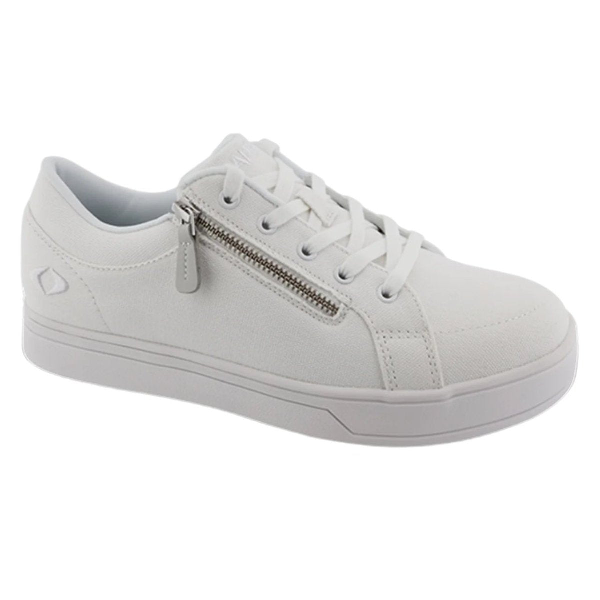 Apex X2410W Women's Blutcher Canvas Zip In White - TLW Shoes