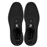 CALTO - X2631 - 2.8 Inches Taller (Black/Black Sole) - Lace Up Casual Walker - Lightweight - TLW Shoes