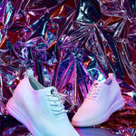 CALTO - X2633 - 2.8 Inches Taller (White) - Lace Up Casual Walker - Lightweight - TLW Shoes
