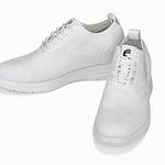 CALTO - X2633 - 2.8 Inches Taller (White) - Lace Up Casual Walker - Lightweight - TLW Shoes
