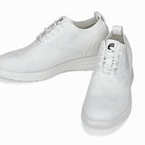 CALTO - X2633 - 2.8 Inches Taller (White) - Lace Up Casual Walker - Lightweight - TLW Shoes