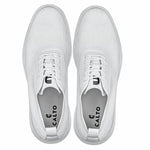 CALTO - X2633 - 2.8 Inches Taller (White) - Lace Up Casual Walker - Lightweight - TLW Shoes