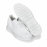 CALTO - X2633 - 2.8 Inches Taller (White) - Lace Up Casual Walker - Lightweight - TLW Shoes