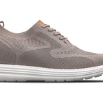 CALTO - X2638 - 2.8 Inches Taller (Khaki/Brown) - Lace Up Casual Walker - Lightweight - TLW Shoes