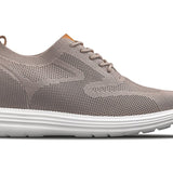 CALTO - X2638 - 2.8 Inches Taller (Khaki/Brown) - Lace Up Casual Walker - Lightweight - TLW Shoes