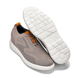 CALTO - X2638 - 2.8 Inches Taller (Khaki/Brown) - Lace Up Casual Walker - Lightweight - TLW Shoes