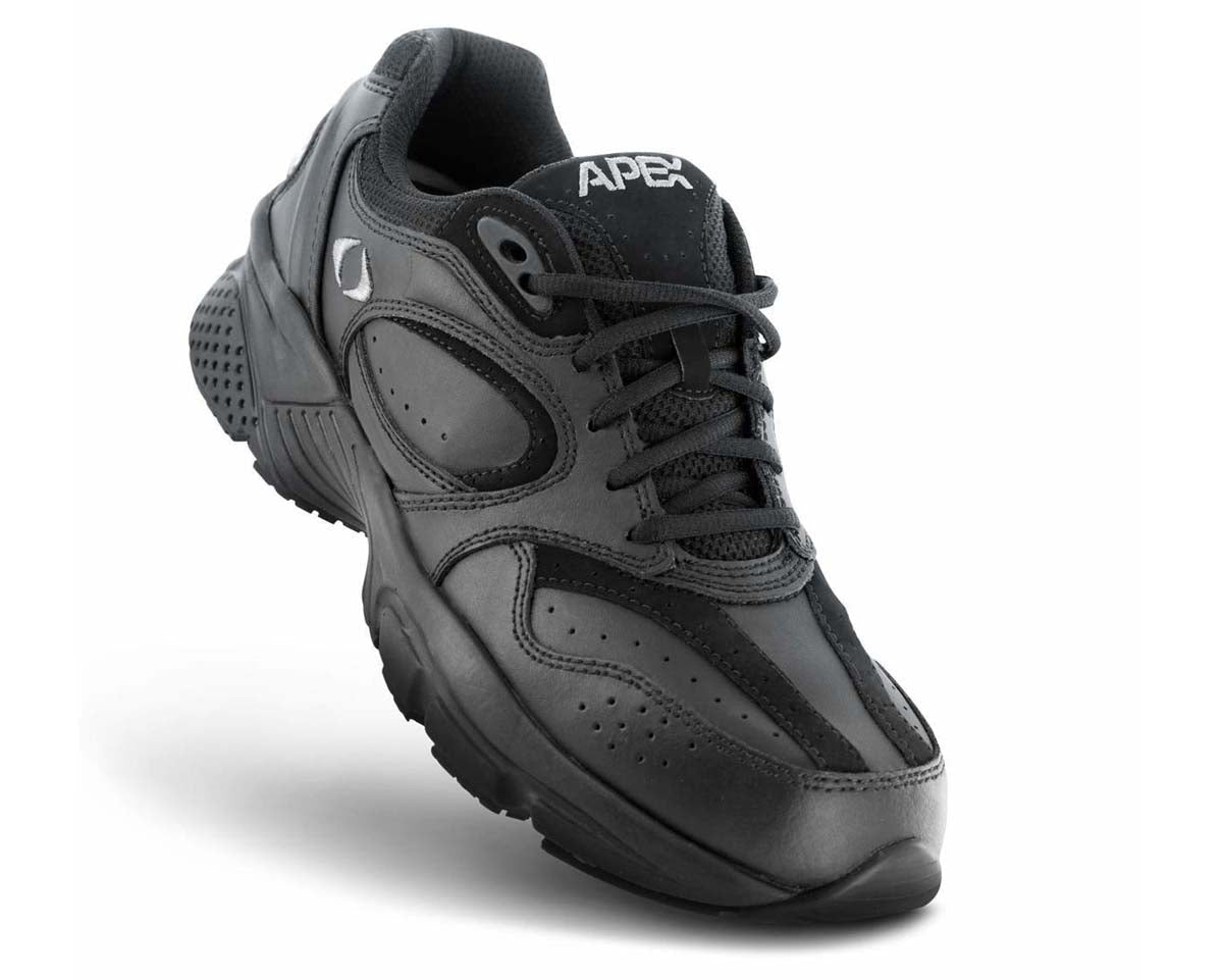 APEX X801M LENEX WALKER MEN'S LACE SHOE IN BLACK - TLW Shoes