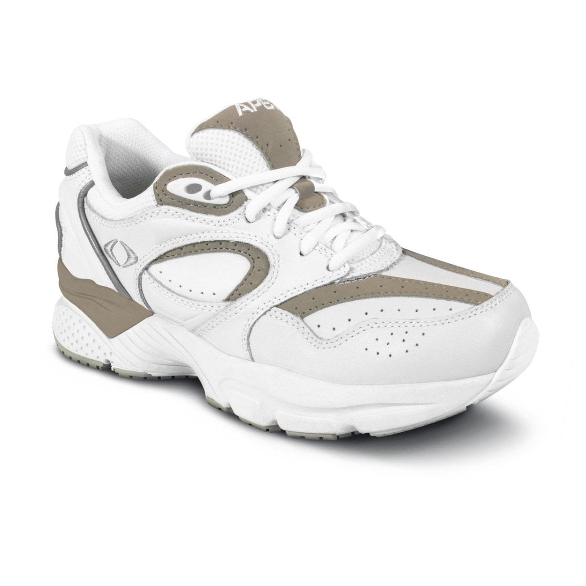 Apex X821m Lenex Walker Men's Lace Shoe In White/grey - TLW Shoes
