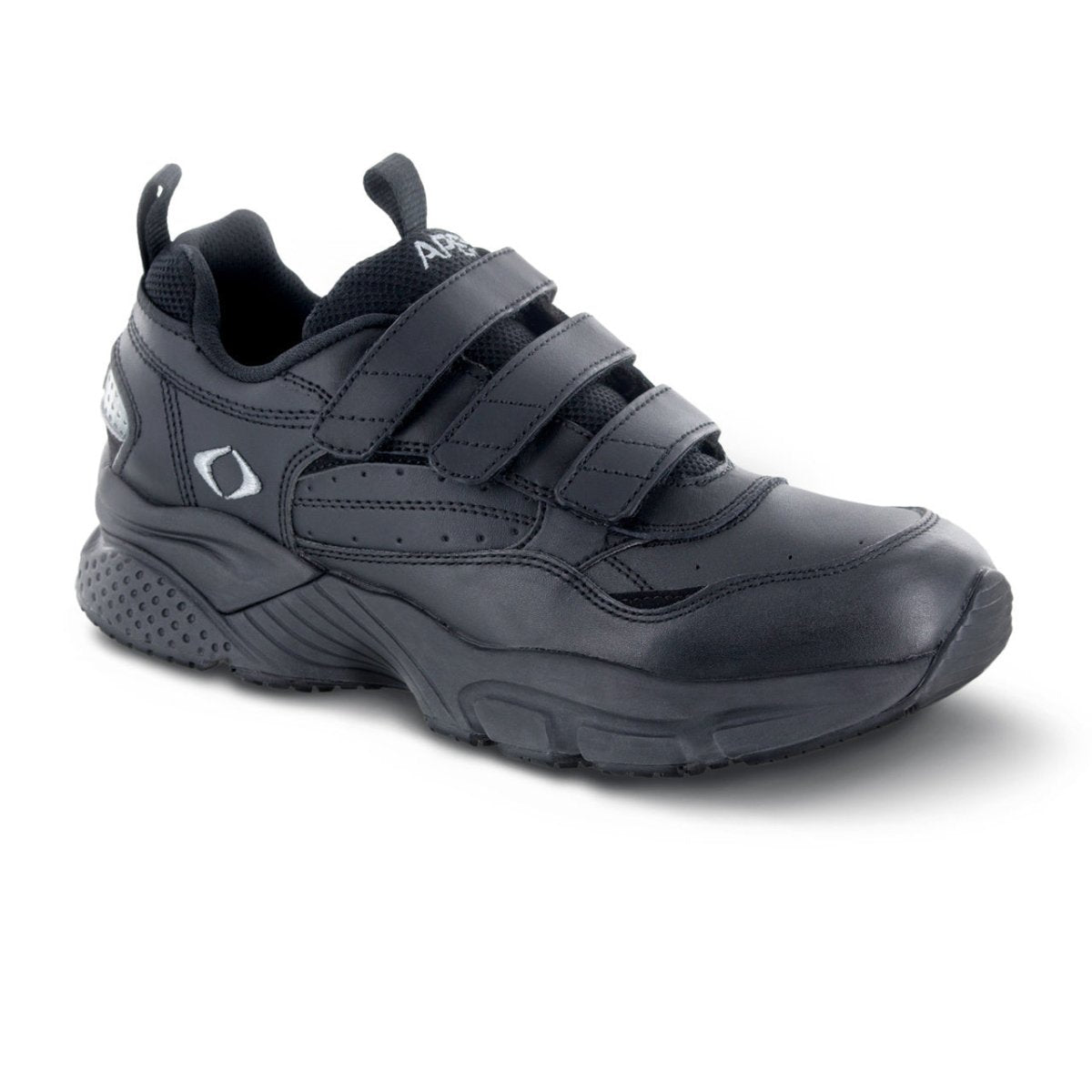 APEX X903M LENEX TRIPLE VEL WALK MEN'S STRAP SHOE IN BLACK - TLW Shoes
