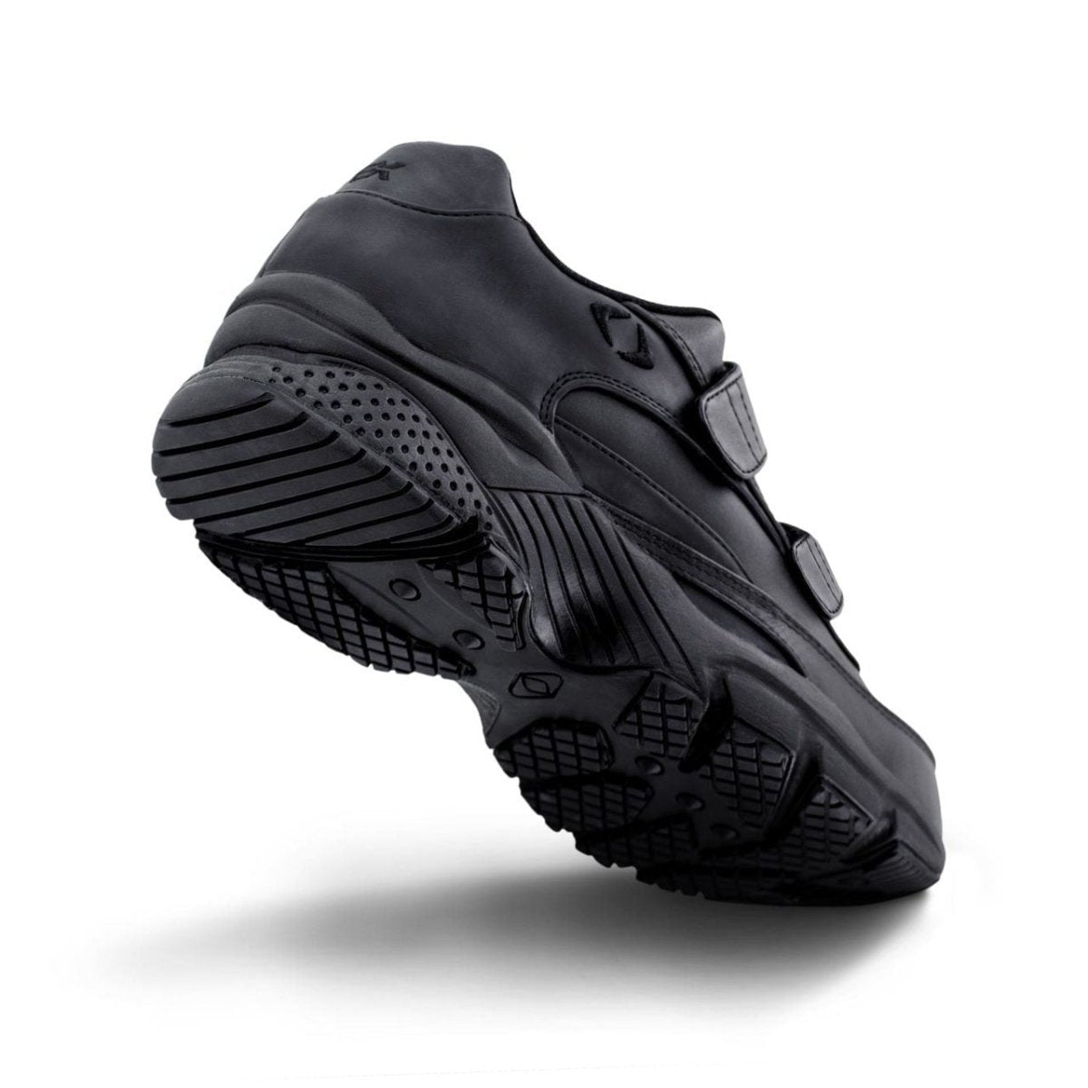Apex X920m Dbl Velcro Walk Men's Strap Shoe In Black. - TLW Shoes