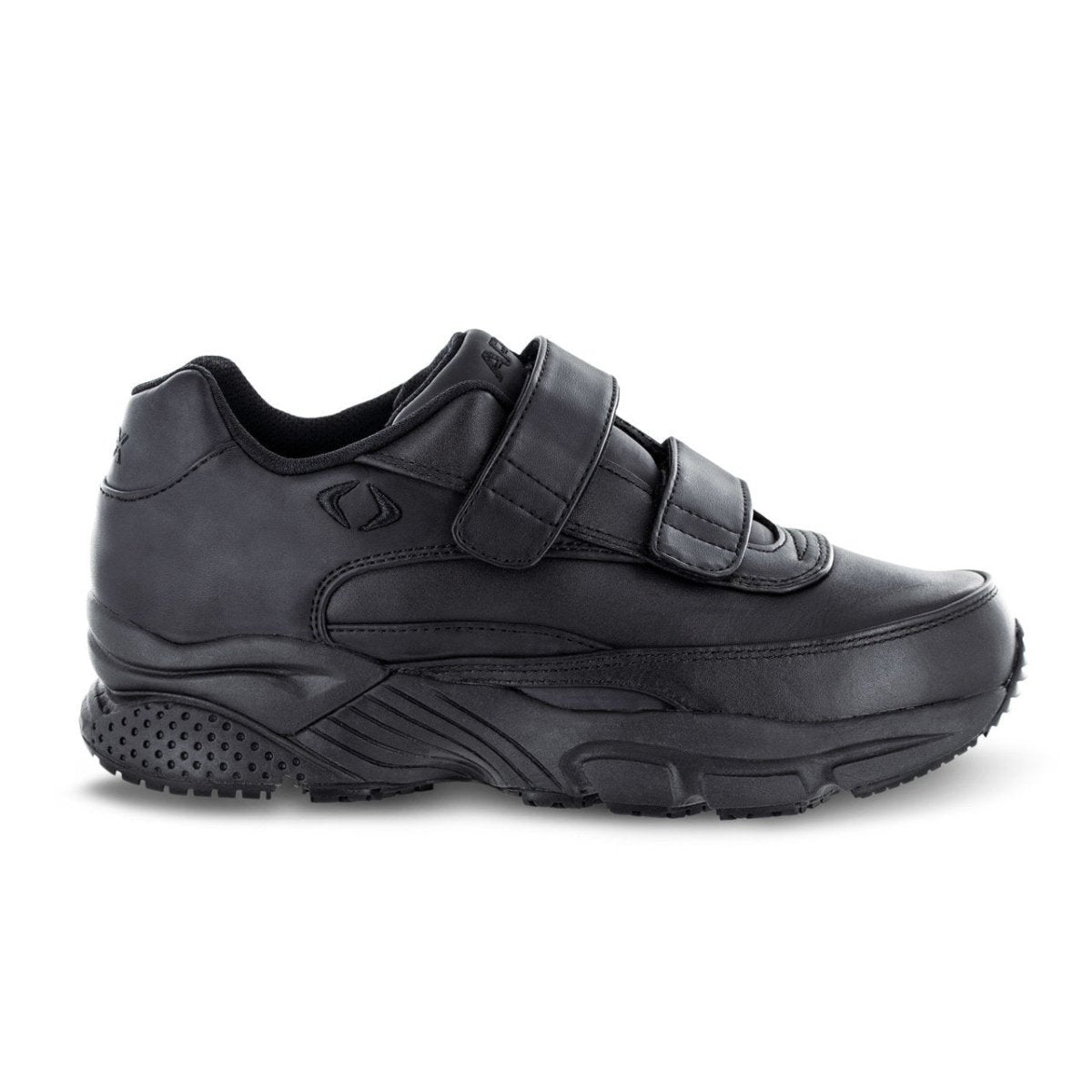 Apex X920m Dbl Velcro Walk Men's Strap Shoe In Black. - TLW Shoes