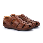 PIKOLINOS TARIFA 06J-5433 MEN'S FLAT VELCRO CLOSURE SANDALS IN CUERO - TLW Shoes
