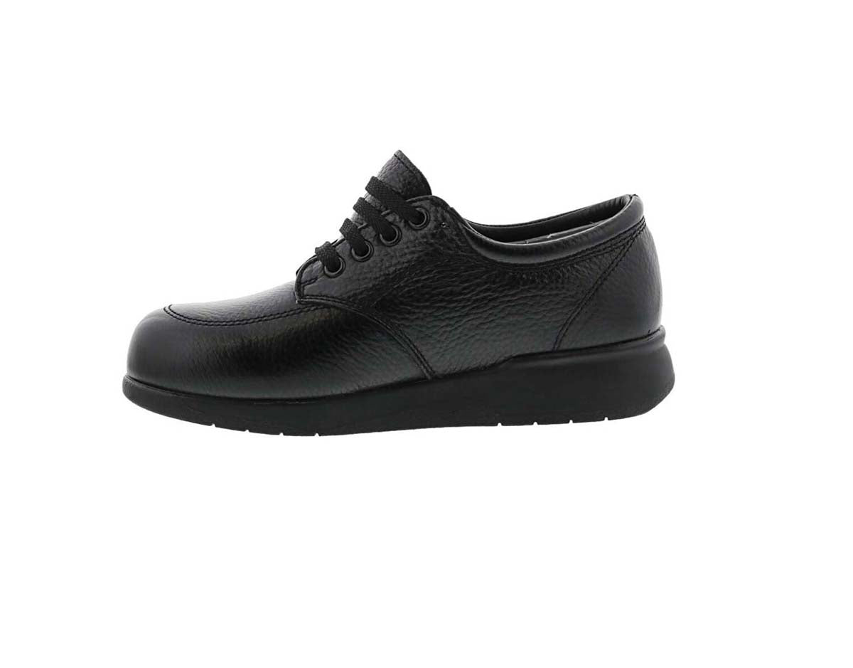 DREW NEW VILLAGER WOMEN CASUAL SHOE IN BLACK SOFT PEBBLE - TLW Shoes