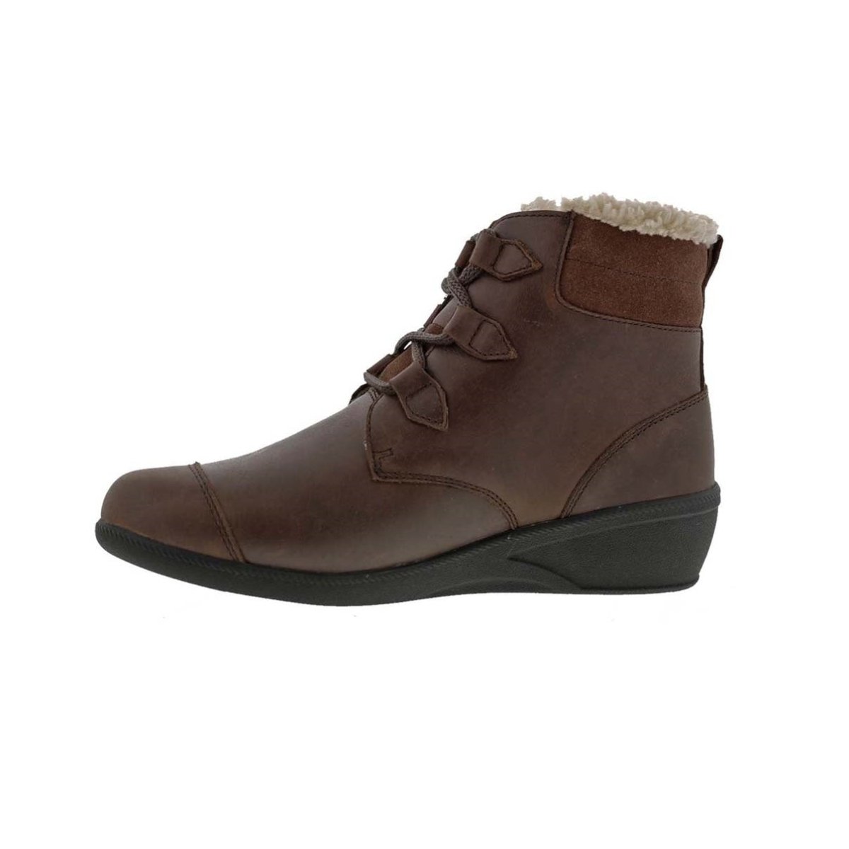 DREW JOSIE WOMEN BOOTS IN BROWN LEATHER - TLW Shoes