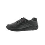 DREW TOUR WOMEN OXFORD WALKING SHOES IN BLACK LEATHER - TLW Shoes
