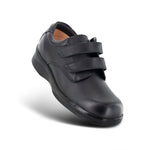 APEX 1260M AMB CONFORM DOUBLE STRAP VELCRO MEN'S CASUAL SHOE IN BLACK - TLW Shoes