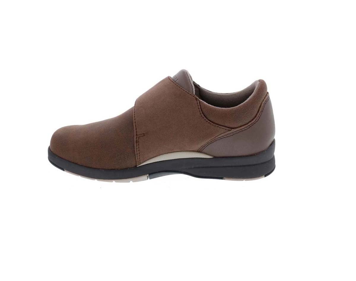 DREW MOONWALK WOMEN CASUAL SHOE IN BROWN STRETCH LEATHER - TLW Shoes